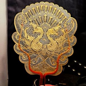 IIndonesian Buffalo Vellum Vintage Fan